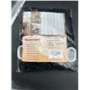 Image 1 : Seasonwood Polyester Shower Curtain with Hooks Black