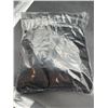 Image 2 : Seasonwood Polyester Shower Curtain with Hooks Black