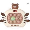 Image 1 : Fast Push Bubble Game, Cute Fidget Game Handheld Light Up Pop It Game with 6 Game Modes Fidget Toys 