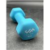 Image 1 : J-Fit 5 lb Neoprene Dumbbell with Hexagonal Design in Blue
