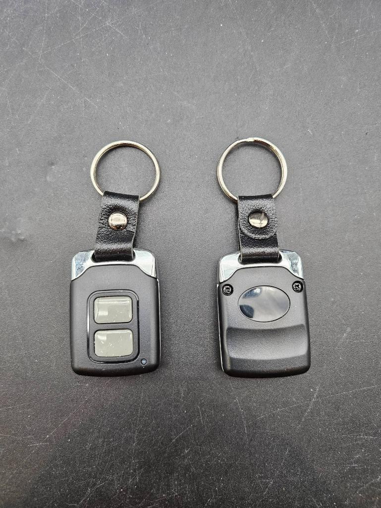 Security Remote Control Key Fob Dual Remote Control Key Fobs with Keyring Attachments