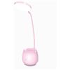 Image 1 : Pink LED Desk Lamp with USB Port and Flexible Neck