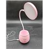 Image 2 : Pink LED Desk Lamp with USB Port and Flexible Neck