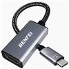 Image 1 : Benfei USB-C to DisplayPort Adapter 4K 60Hz Aluminum Body
