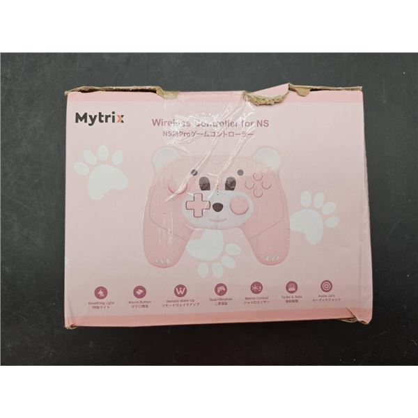 Mytrix Wireless Controller for NS with Pink Design
