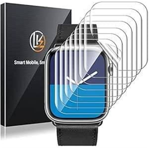 LK TPU Screen Protector for Apple Watch 10 45mm, 8 Pack