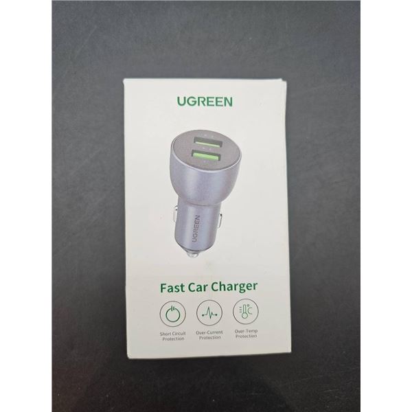 UGREEN Fast Car Charger with Dual USB Ports, Model LP238