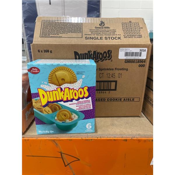 Dunkaroos Vanilla Cookies with Rainbow Sprinkles Frosting 6 x 168g
