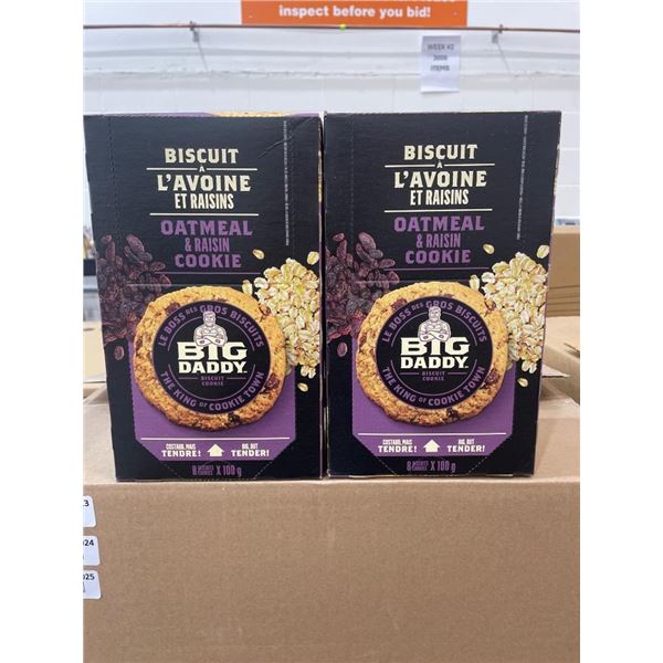 Big Daddy Oatmeal & Raisin Cookie 8 Portions Per Pack Lot of 2