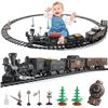 Image 1 : R/C Rail Steam Train 2.4GHz by Qiyue Model 1820