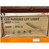 Image 2 : LED Parking Lot Light with Photocell, 300W, 2-Pack, Dusk to Dawn Feature