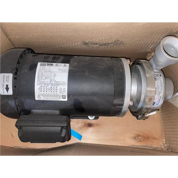 WEG NEMA Premium Three-Phase Motor, Model W01 TBC02E6X56C-S32P