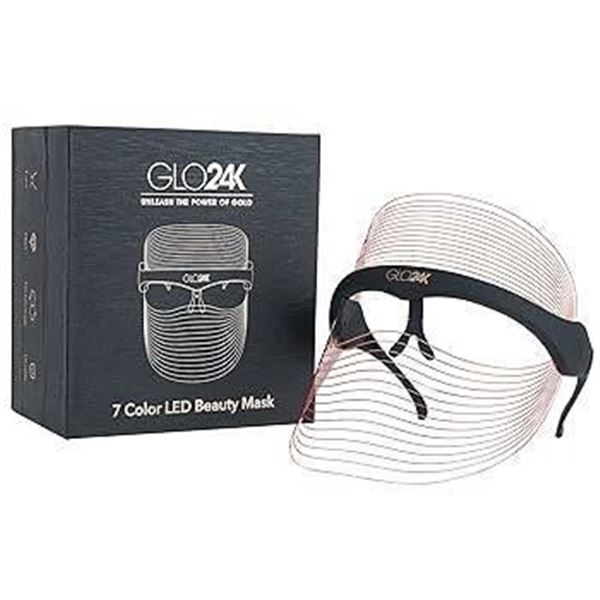 GLO24K 7 Color LED Beauty Mask with Adjustable LED Settings