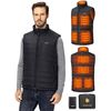 Image 1 : Men’s Heated Vest with Battery Pack Included 16000mAh 7.4V, Warming Heated Vest for Men Hun