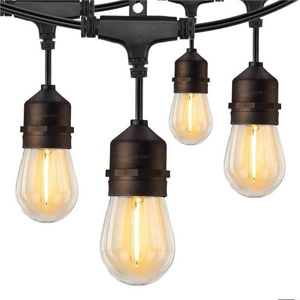 Outdoor Backyard String Lights, X0046S0WAL, Pool Area Style
