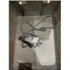 Image 3 : Electric Black Leather Reclining Theater Seating with Built-In Cup Holders WITH POWER CORD