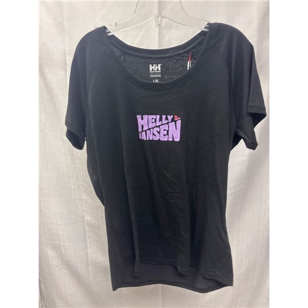 Helly Hansen Womenâ€™s Nord Graphic Drop T-Shirt, Size L/G, Black