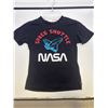 Image 1 : Black Space Shuttle Youth T-Shirt, NASA Logo, Size 4T