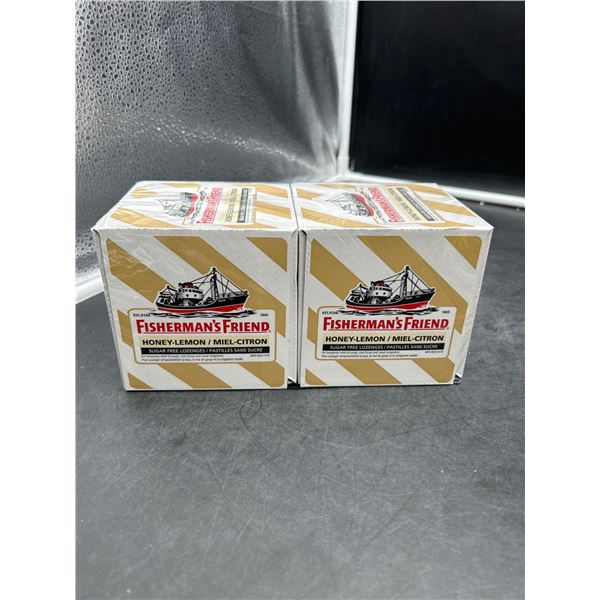 Fishermanâ€™s Friend Honey-Lemon Sugar-Free Lozenges, 8 x 22 Ct Packages Lot of 2