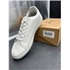 Image 2 : Jousen Mens Lace-Up White Sneakers, Size 10.5