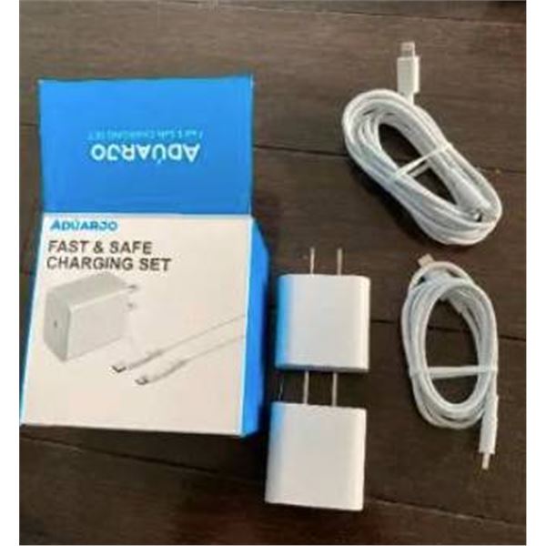 Aduarjao Fast and Safe Charging Set for iPhones and USB-C Devices