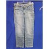 Image 1 : AG-Ed Denim Brinley Mid-Rise Straight Jeans, Size 26, Italian Fabric