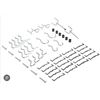 Image 1 : Crawford 18232A 32-Piece Latching Peg Hook Assortment