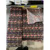 Image 1 : Floral Pattern Fabric Roll with Black and Multicolor Design