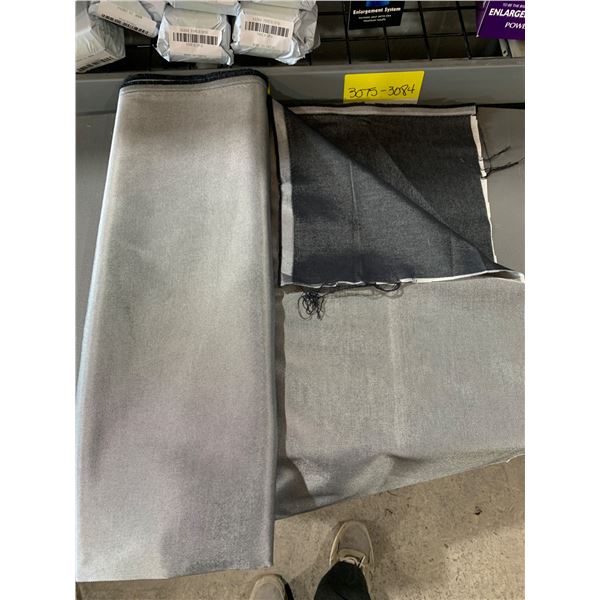 Gordon Fabrics Gonzalo PinÂ  Poly Grey Black Fabric