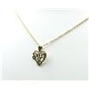 Image 2 : 10KT Yellow Gold Heart with Sweet 16 Pendant and Gold Plated Sterling Silver Chain, W/A $300.00.