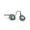 Image 3 : Sterling Silver Natural Blue Topaz (2.45ct) with CZ (0.30ct) Drop Style Earring, W/A $600.00. Blue t