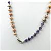 Image 1 : Sterling Silver Natural Amethyst and Opal Beads, Retail $450.00.