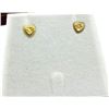 Image 1 : 10KT Yellow Gold Heart Shape Earring, W/A $320.00.