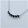 Image 1 : Sterling Silver Natural Blue Sapphire (1ct) Necklace, W/A $600.00. Sapphire is the birthstone for Se