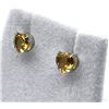 Image 1 : 14KT Yellow Gold Natural Citrine Heart Shape Earring, Retail $400.00. Citrine is the birthstone for 
