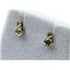 Image 1 : 10KT Yellow Gold Natural Aquamarine Earrings, Retail $350.00. Aquamarine is the birthstone for March