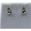 Image 2 : 10KT Yellow Gold Natural Aquamarine Earrings, Retail $350.00. Aquamarine is the birthstone for March