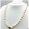 Image 1 : Freshwater Pearl 10.2mm-8.0mm Natural Onyx (1ct) Necklace, W/A $700.00.
