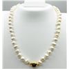 Image 2 : Freshwater Pearl 10.2mm-8.0mm Natural Onyx (1ct) Necklace, W/A $700.00.