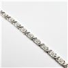 Image 1 : Sterling Silver Natural Diamond (0.25ct) Bracelet, W/A $1020.00. Diamond is the birthstone for April