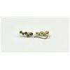 Image 2 : Gold Plated Sterling Silver CZ earrings, Retail $350.00.