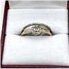 Image 2 : 10KT Yellow Gold Natural Diamond (0.15ct) Ring, Size 7, W/A $1905.00. Diamond is the birthstone for 
