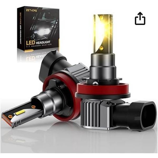 Zethors LED Headlight H8/H9/H11 Model SN:YHDFD0001