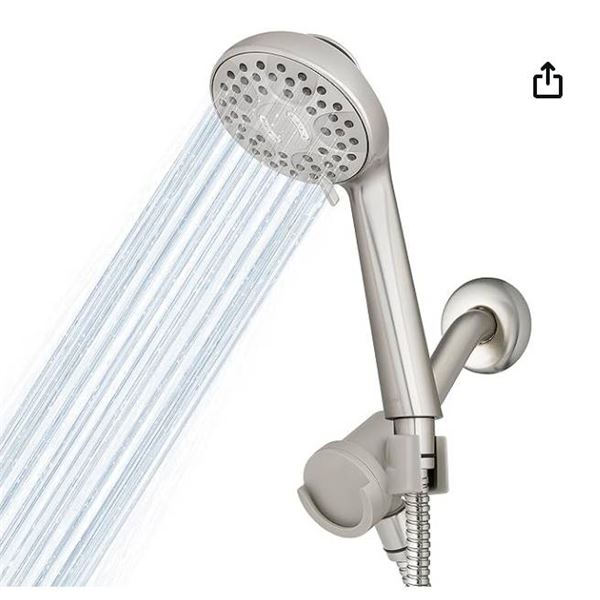 Waterpik DualDock Height-Adjustable Shower Docking System with PowerPulse