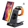 Image 1 : Multifunctional Wireless Charging Station With Clock and Multiple Features
