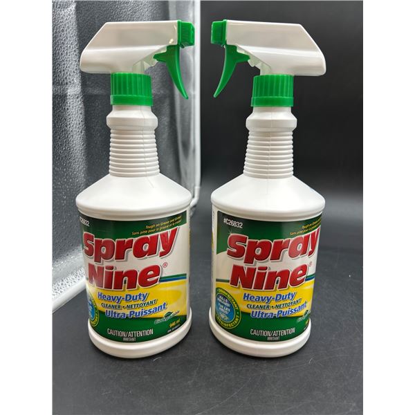 Spray Nine Heavy-Duty Cleaner Disinfectant 946 mL Bottles â€“ Lot of 2