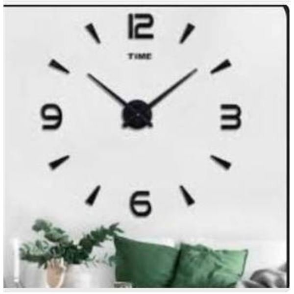 Large DIY Wall Clock Kit, 3D Frameless Wall ClockÂ