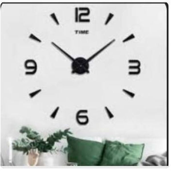 Large DIY Wall Clock Kit, 3D Frameless Wall ClockÂ