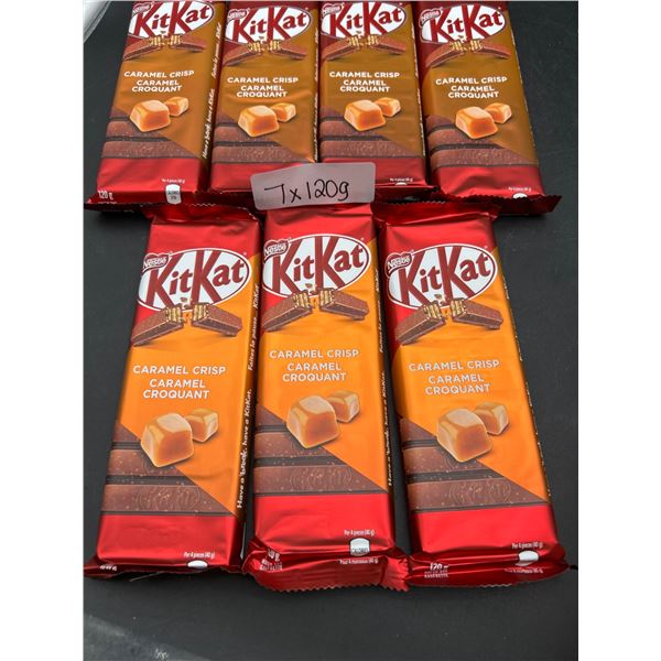 Kit Kat Caramel Crisp 7 Bars of 120G Each