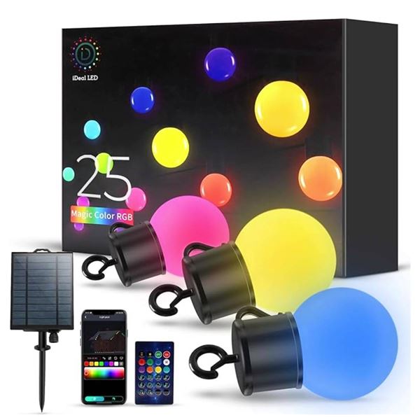 IDeal LED 25 Magic Color RGB String Lights with APP+Remote Control